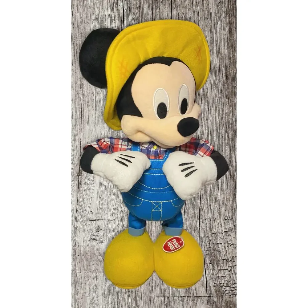 Disney Jr Farmer Mickey Mouse E I E I O. Singing and animated plush. Works great